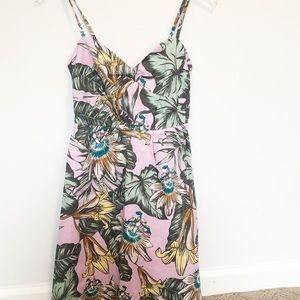 J Crew Factory Tropical Print Dress Size XS
